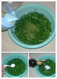 自制韭菜猪肉水饺做法图解4)