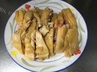 美味佳肴般的葱油白切鸡做法图解6)