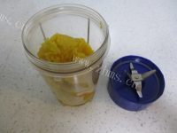 自制南瓜戚风蛋糕做法图解3)