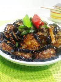 家常菜红烧茄盒