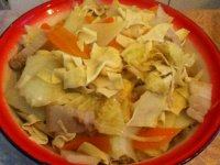 家常菜白菜炒干豆腐