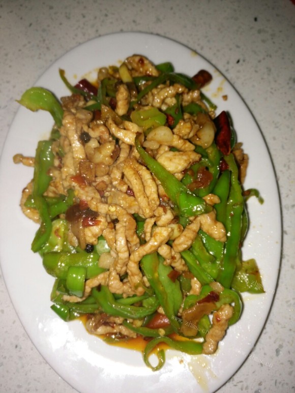 鲜美可口的青椒肉丝