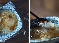 美味的桃胶银耳羹做法图解3)