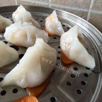 美味的水晶虾饺