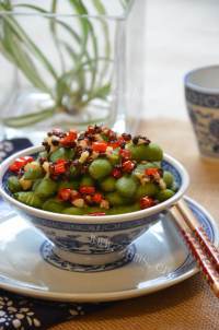 美味的凉拌毛豆做法图解12)