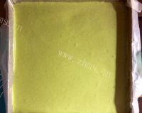 自制抹茶蛋糕卷做法图解10)