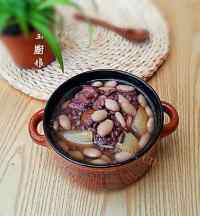 香浓的白扁豆雪梨猪骨汤做法图解11)