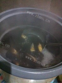 好吃的黑米燕麦山药粥做法图解3)