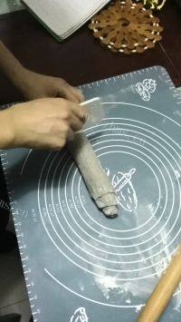 黑芝麻馒头自制做法图解10)