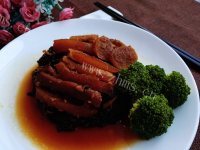 美味的梅菜扣肉做法图解17)