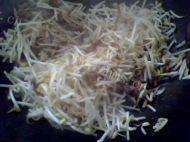快手菜豆芽炒肉做法图解5)