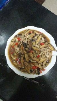 家常菜香菇炒肉丝