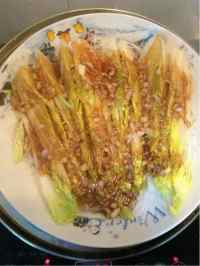 美味的蒜蓉粉丝蒸娃娃菜做法图解7)