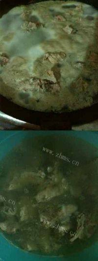 诱人的萝卜炖排骨做法图解2)