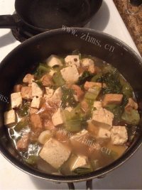 可口的豆腐烧肉做法图解7)