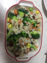 质嫩爽口的芝士焗饭做法图解11)