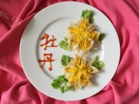 美味的牡丹蒸饺