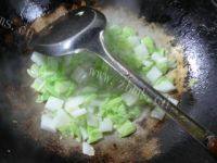 香葱白菜炒饭做法图解3)