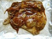 诱人的蜜汁叉烧鸡腿饭做法图解3)