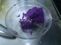 自制紫薯开花馒头做法图解2)