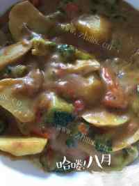 美味的咖喱时蔬