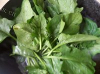 鸡蛋炒菠菜做法图解4)