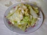 家常菜清炒圆白菜