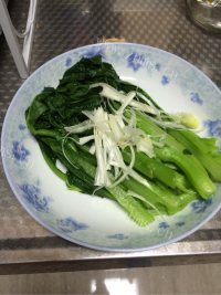 家常菜白灼菜心做法图解6)