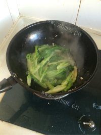 家常菜炒生菜做法图解5)