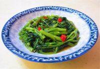 家常菜炝炒空心菜