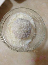 紫薯糯米糍自制