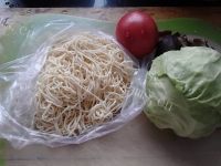 简单的电饼铛炒面做法图解1)