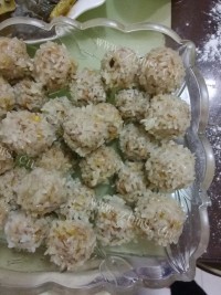 热腾腾的糯米肉圆子做法图解3)