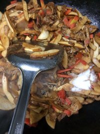 美味杏鲍菇打卤面做法图解7)