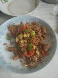 家常菜肉沫茄子做法图解8)