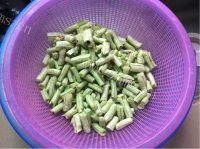 美味的豆角蒸菜做法图解2)