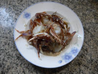 咸鲜的雷笋炒花蟹的做法图解四