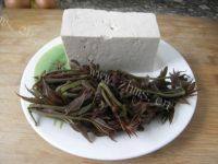 家常菜香椿芽拌豆腐做法图解1)