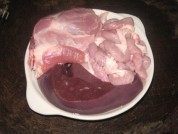 美味的枸杞猪肝粥做法图解1)