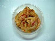 美味的辣白菜煎饼做法图解2)