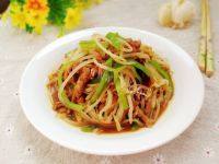 家常菜绿豆芽炒肉丝