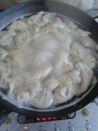 自己做的荠菜饺子