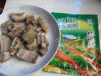 美味的蜜汁烤羊排做法图解4)