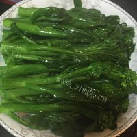 家常菜白灼芥蓝做法图解4)