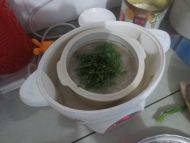 美味早餐菠菜瘦肉粥