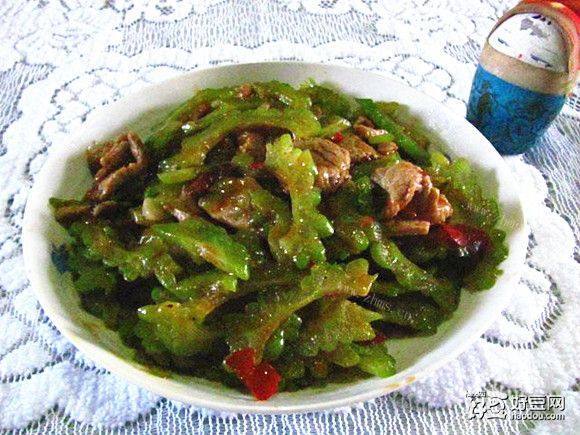 从此恋上苦瓜炒肉片
