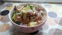 美味的蔬菜肥牛汤做法图解10)
