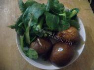 DIY香菇炒青菜做法图解1)
