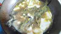 美味的昂刺鱼烧豆腐做法图解6)