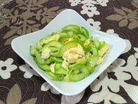 家常菜茭瓜炒鸡蛋